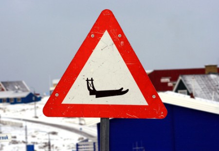 Ilulissat - attenzione alle slitte